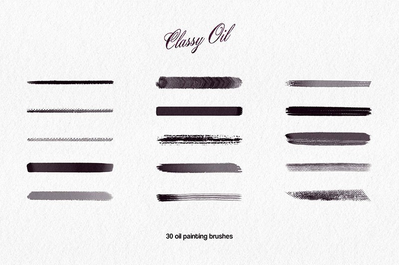 30支大师级仿真油画笔刷套装(Procreate/PS/CSP/Affinity)